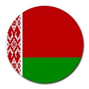  Belarus Flag Round Mouse Pad