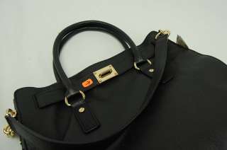 Michael Kors NEW MK Large Black Hamilton Leather Tote Bag Purse 