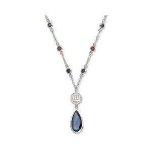 New York Giants Giants Necklace   Blue Crystal Everything 