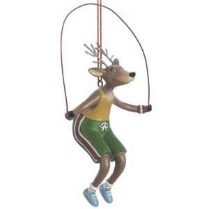  Reindeer Jumping Rope Christmas Ornament Sports 