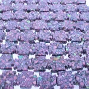 Mosaic Magnesite   Purple  Cross Plain   16mm Height, 22mm Width 