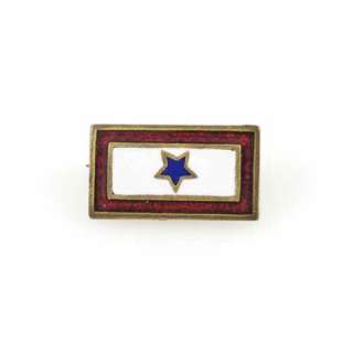 Vintage Red/White/Blue Military Star Pin  