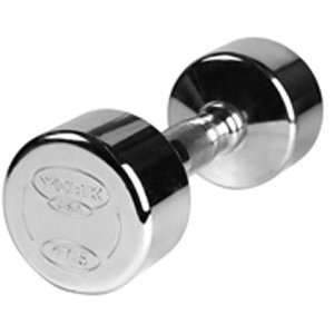  Professional Chrome Dumbbell with Ergo Grip (Solid Steel 