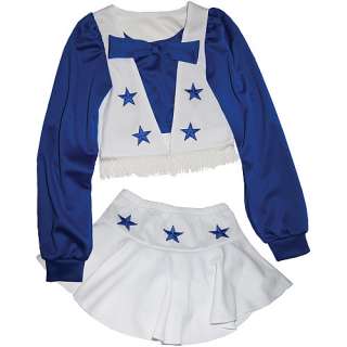 Reebok Dallas Cowboys Girls (6X 12) Authentic Cheer Uniform    