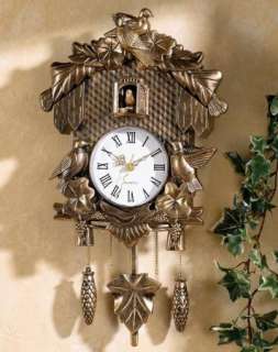 Classic Bavarian Style Wall Cuckoo Clock Plastic Home Decor Accent NEW 