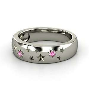  Written in the Stars Ring, Sterling Silver Ring with Pink 