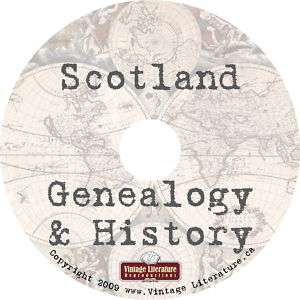 Scotland History & Genealogy {180 Books} on DVD  