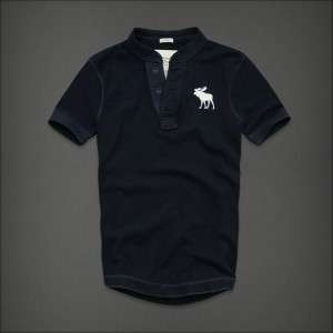   New Mens Abercrombie & Fitch By Hollister Henley Tee Shirt Lost Pond