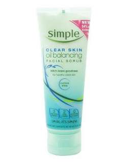 Simple Clear Skin Oil Balancing Facial Scrub 75ml   Boots