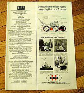1963 Huffy Lawn Mower Ranchero Tractor Ad  