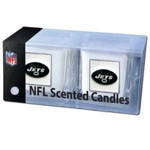 com New York Jets 2 pack of 2x2 Candle Sets   NFL Football Fan Shop 