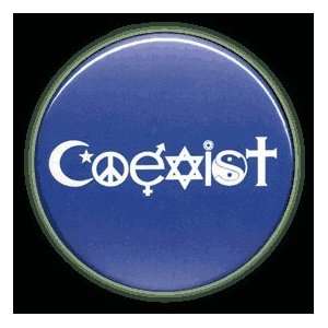 Coexist Button Blue with Pinback 