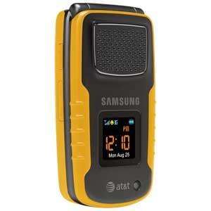 Samsung A837 Rugby Yellow PUSH TO TALK RUGGED FLIP AT&T VERY USED 