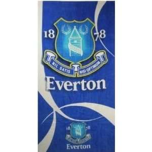 Everton Fc Crest Football Official Beach Towel 