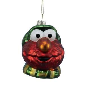   SE4101 Glass Sesame Street Elmo Head Ornament, 5 Inch