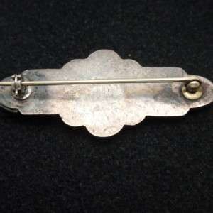 Hammered Sterling Silver Arts & Crafts Period Pin  