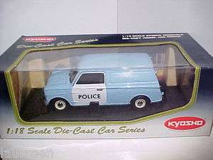 BMC Austin Seven 7 Morris Mini Van Police Kyosho 1/18 Diecast Very 