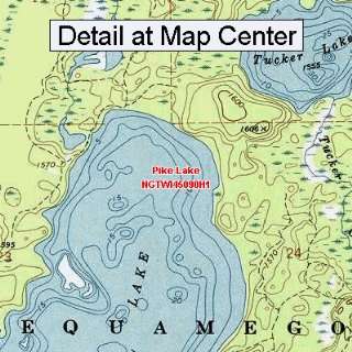   Map   Pike Lake, Wisconsin (Folded/Waterproof)