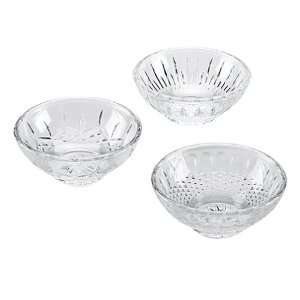 Waterford Crystal Party Dishes, Set of 3 