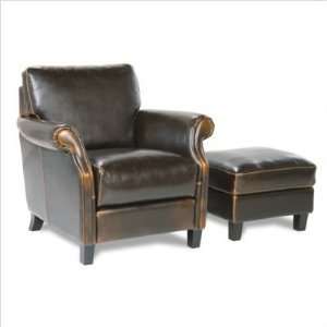  Rowe Furniture K20X Grant Mini Mod Leather Chair and 