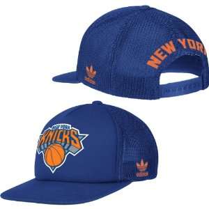 Adidas New York Knicks Foam & Mesh Snapback Hat  Sports 