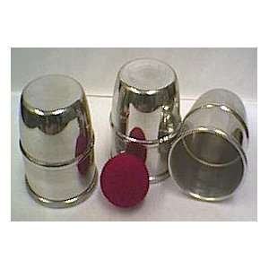  Chrome Cups and Balls   Essential Magic Props Toys 