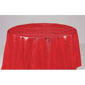   Hoffmaster 682 MR Metallic Red Octy Round Tablecover