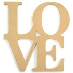   Page MDF L O V E Monologue, 11 Inch by 9.5 Inch Arts, Crafts & Sewing