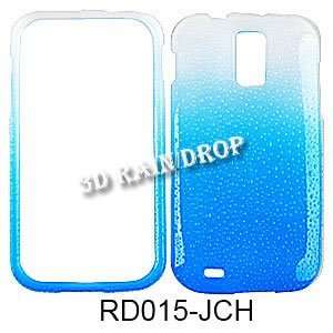  3D Rain Drop Design. Blue/White Cell Phones & Accessories