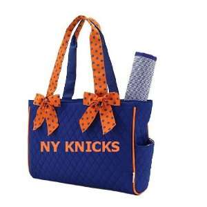  New York Knicks Diaper Bag with Changing Pad Blue Orange 