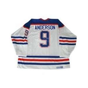  Glenn Anderson Autographed/Hand Signed Replica Jersey (Edm 