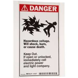   Mr. Ouch Transformer Markers, Legend Danger Hazardous Voltage