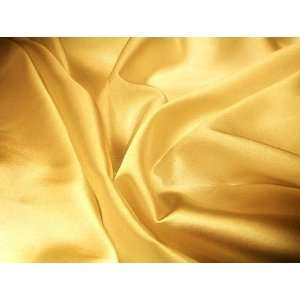 60 Wide Charmeuse Satin Gold Fabric By the Yard  Kitchen 
