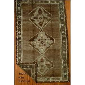  6x10 Hand Knotted Kars Turkey Rug   62x103