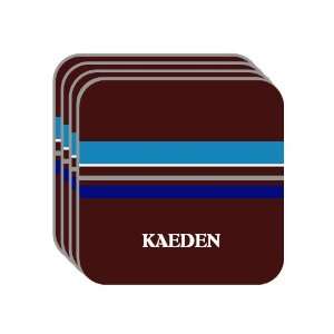   KAEDEN Set of 4 Mini Mousepad Coasters (blue design) 