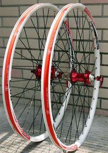 ALEX DP20 Novatec HUB Disc wheelset WHEEL SET RED WHITE  