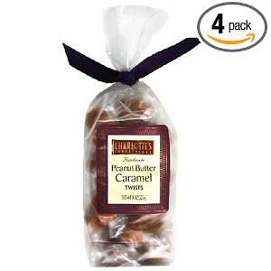   Caramels & Soft Chews, Peanut Butter Caramel, 8 Ounce Bags (Pack of 4
