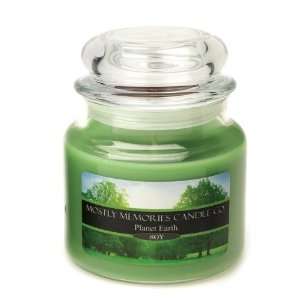  Mostly Memories Planet Earth 16 Ounce Lid Lites Soy Candle 