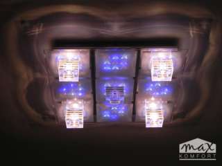 LED Deckenleuchte Deckenlampe Enya 5 FL Fernbedienung Chrom NEU TOP 