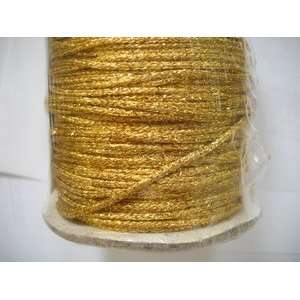   109 Yds Narrow Metallic Gold Cording 1/16 Inch Arts, Crafts & Sewing