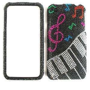  iphone 3G 3GS Full Diamond Bling Crystal Music Notes and Keyboard 