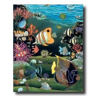 Tropical Ocean Fish Exotic Coral Reef Animal Wildlife Picture Art 