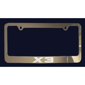  BMW X3 License Plate Frame (Zinc Metal) 