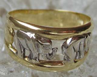 Ringe mit Elefant Goldringe 14kt 585 Gold Ring Schmuck 