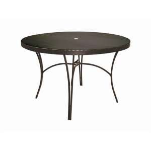  Homecrest Faux Leather Steel 54 Round Patio Counter Table 