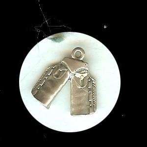  Cowboy Chaps, Sterling Silver Charm (Jewelry) Everything 