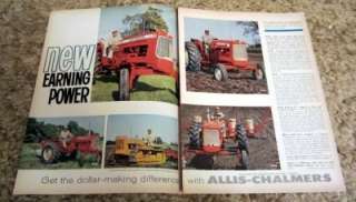   Chalmers D 10 D 15 D 17 D 19 & H 3 Tractors Original Color Ad  