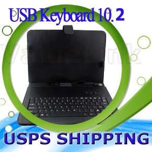  2 in one Leather Keyboard Case Bag USB for 10 Tablet PC 