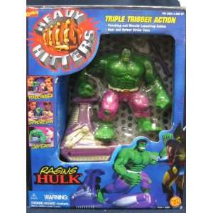    Raging Hulk Triple Trigger Action Heavy Hitters 1996 Toys & Games