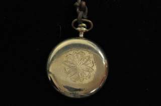   16 SIZE BURLINGTON 21J POCKET WATCH WITH MONTGOMERY DIAL KEEPING TIME